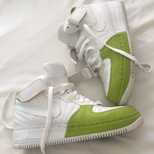 Jordan Youth Shoe Lime Green & White